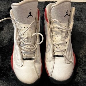 Jordan Kids Sneakers in White and Red